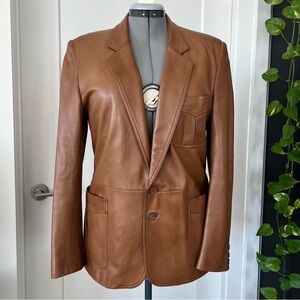 Vintage Gucci Brown Leather Jacket